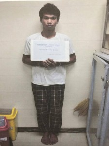 Military  photos released to the regional newspaper Mindanao Examiner show suspected Abu Sayyaf bomber Hamsi Marani who is captured in Zamboanga City. 