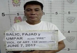 Former Marawi City Mayor Fahad Salic.